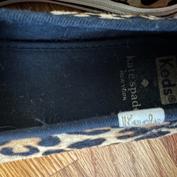 Keds Kate Spade Leopard Haircalf Sneakers Women's Size 8 - Picture 2 of 6